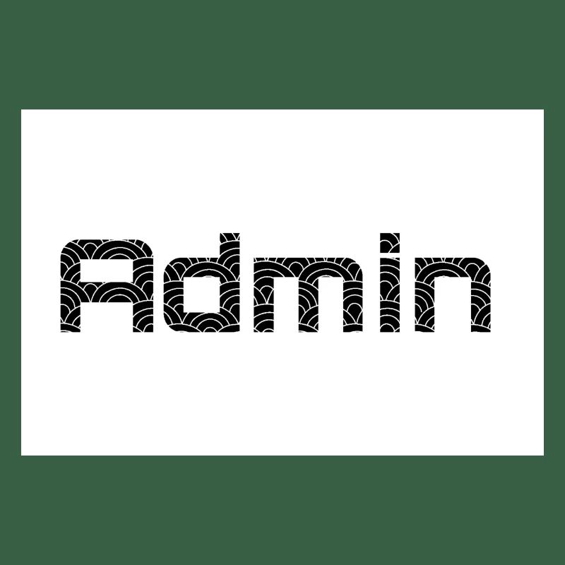 ADMIN Blackwords/WhiteBackround