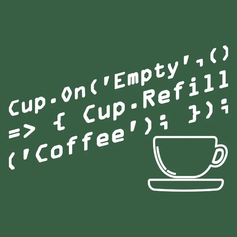 Aus Kaffee Code generieren Programmierer