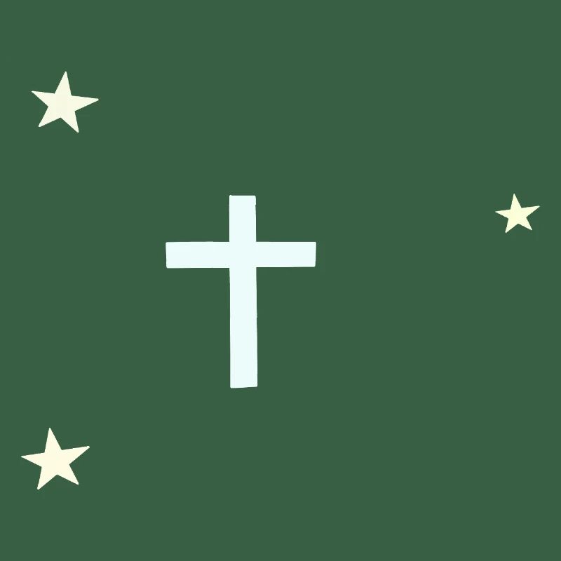 Croix céleste avec étoiles