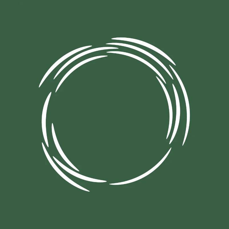 Cercle design icône lignes blanches