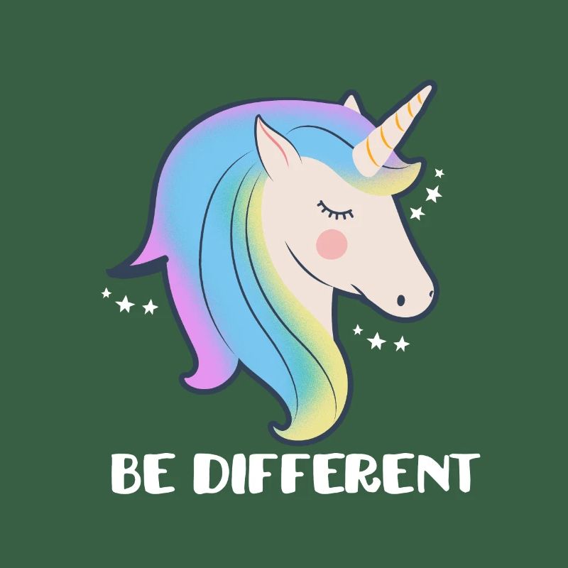 Sei ein anderes Einhorn