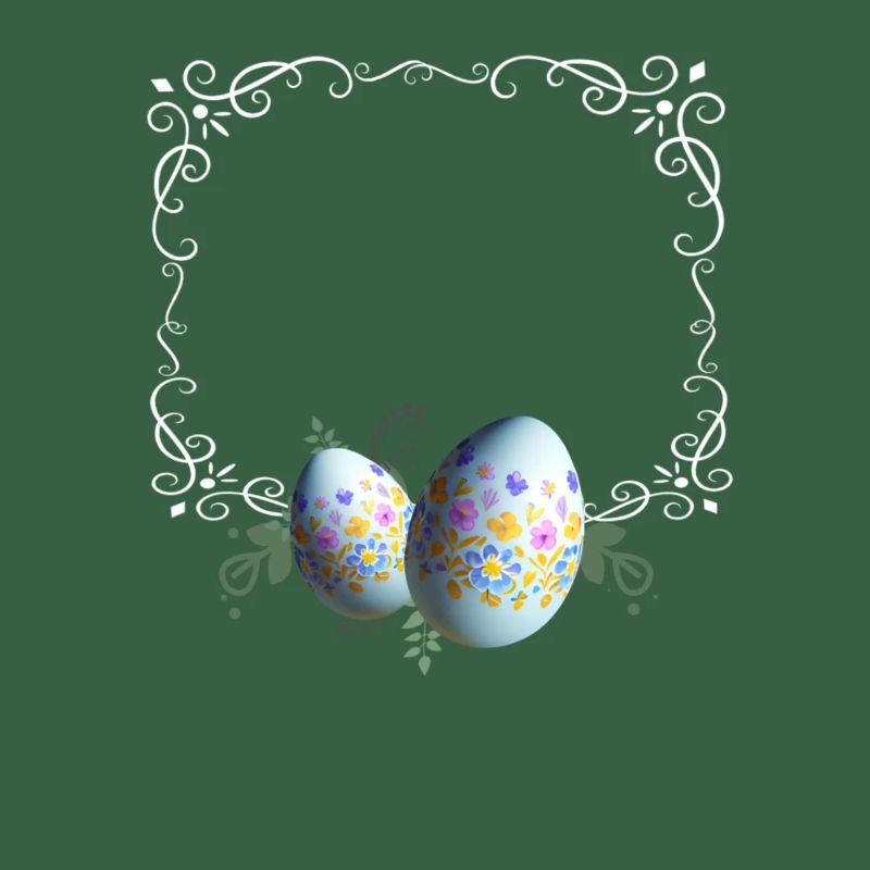 Festive Easter Egg Picture Frame