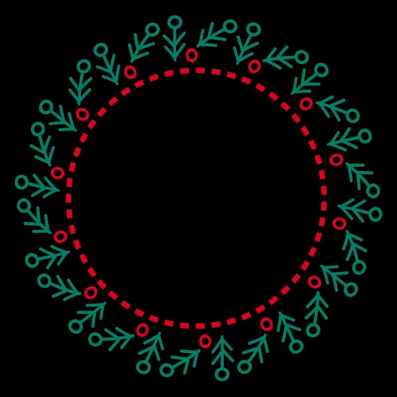 Neujahrs- und Weihnachtskranz