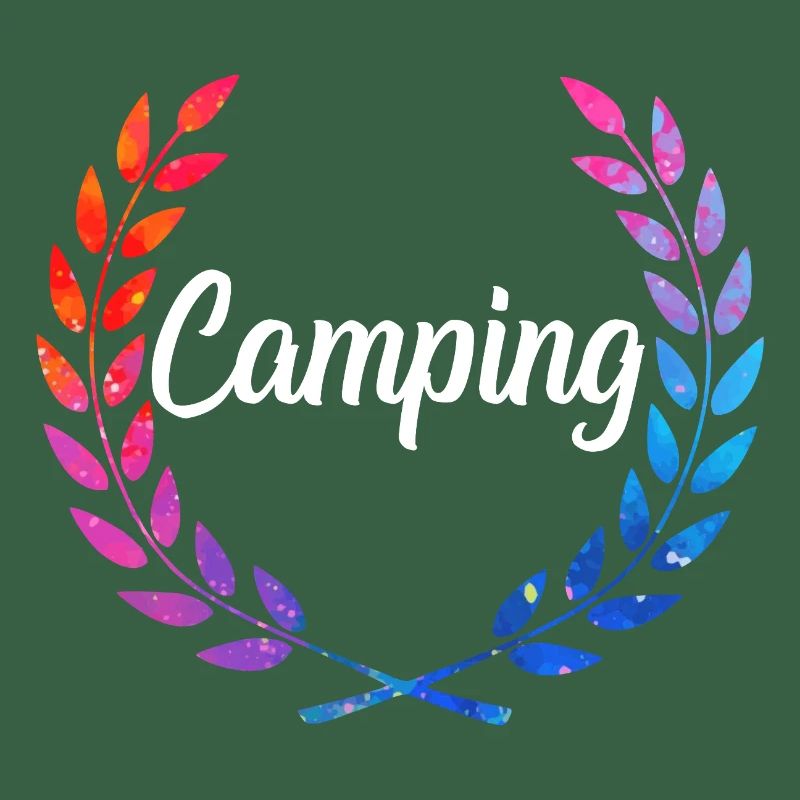 Camping Farblaurel Script