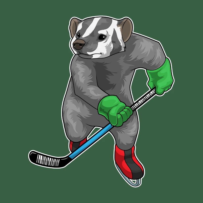 Honigdachs Eishockey Eishockeyschläger