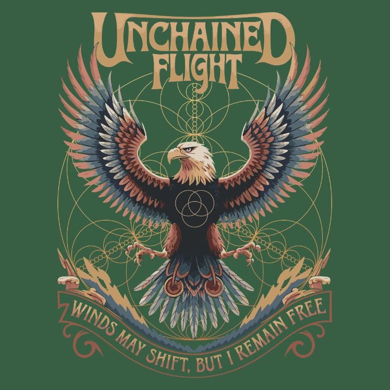 Unchained Flight - Eagle & Sacred Geometry