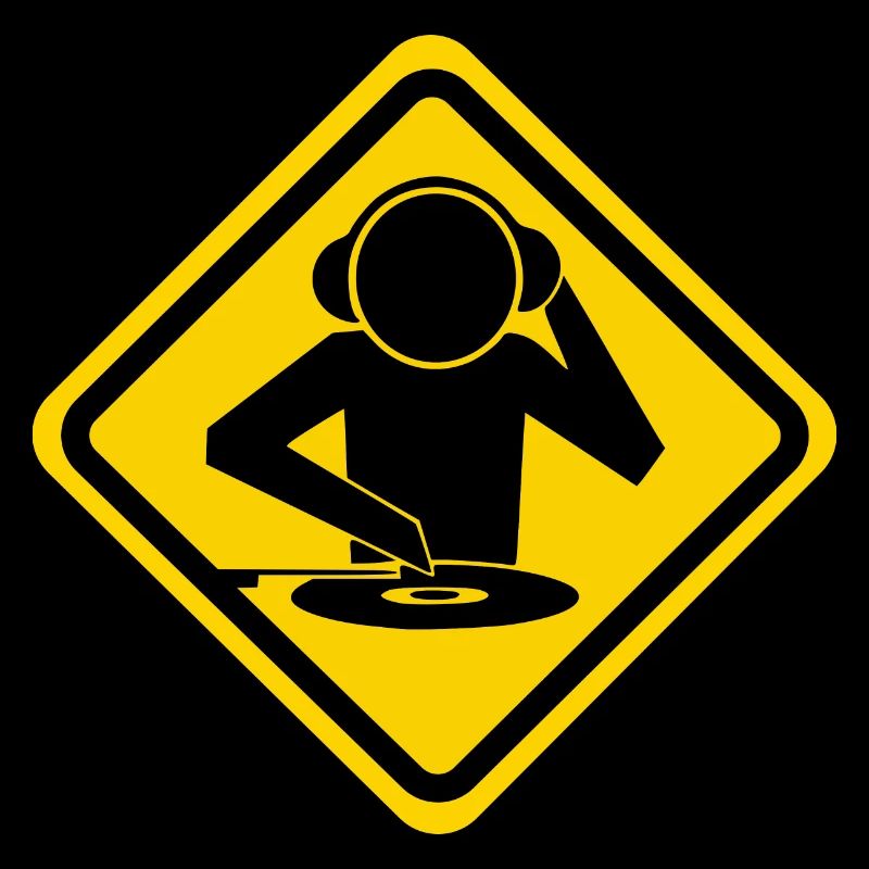 DJ Vinyl Scratch Warnschild