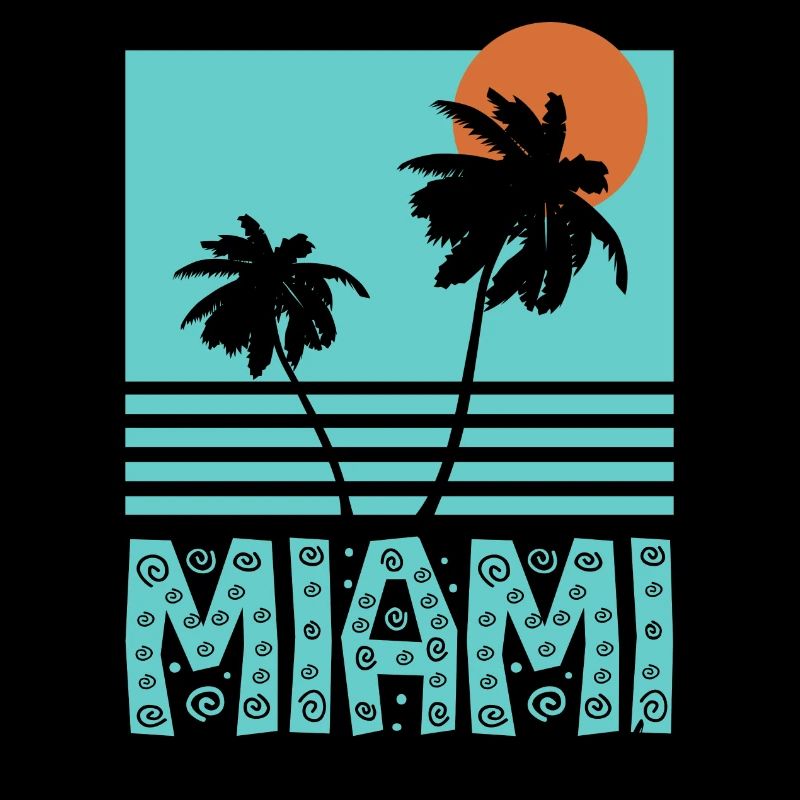 Miami Florida palm trees sun gift idea