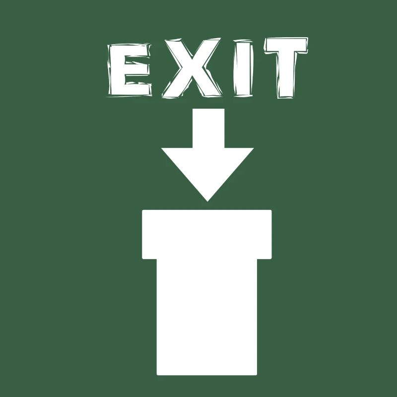 Exit Comic Retro Design