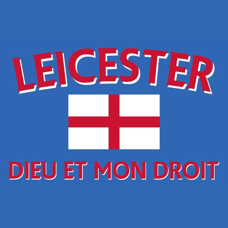 Leicester Angleterre Drapeau et devise