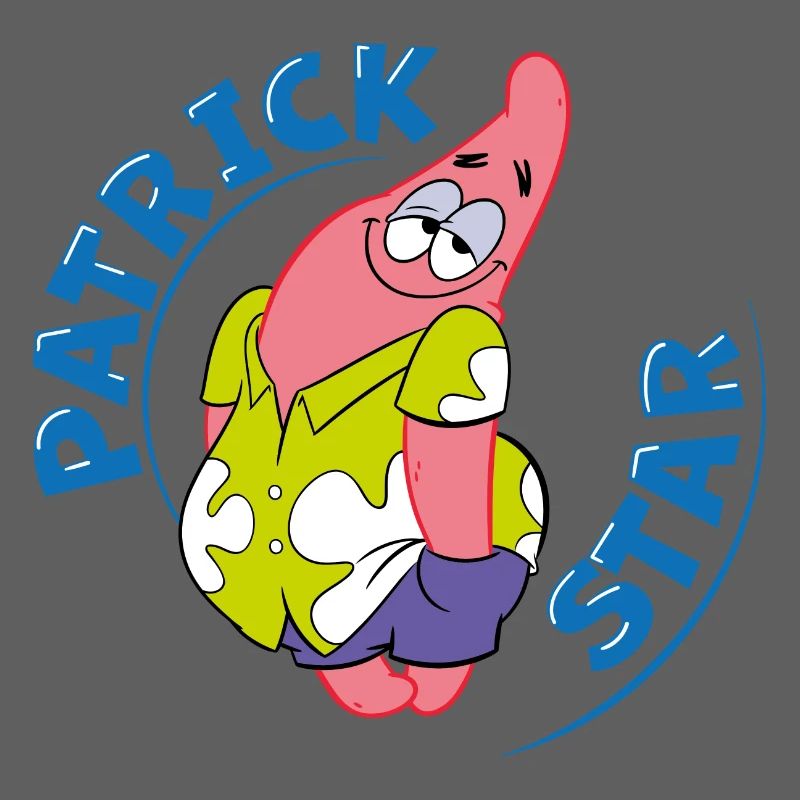 The Patrick Star Show Patrick Blaue Buchstaben