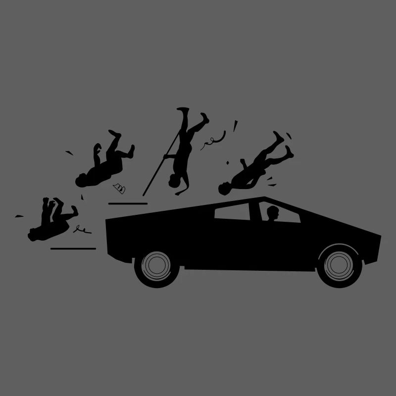 Evolution Unfall Tesla Cybertruck von Musk