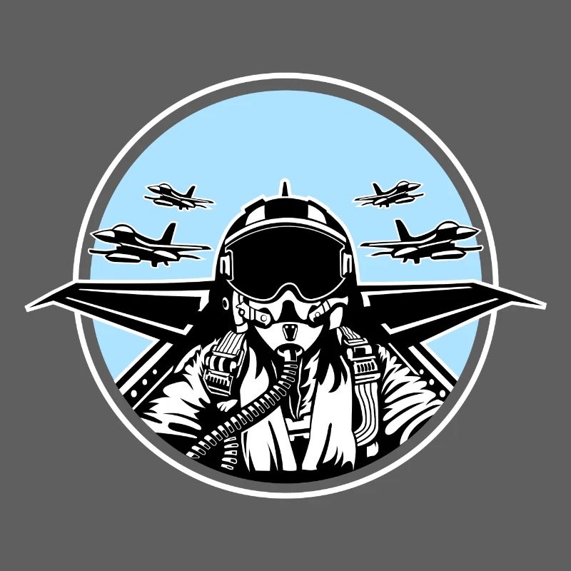 Jet Pilot / pilote de chasse 01_schwarz blanc