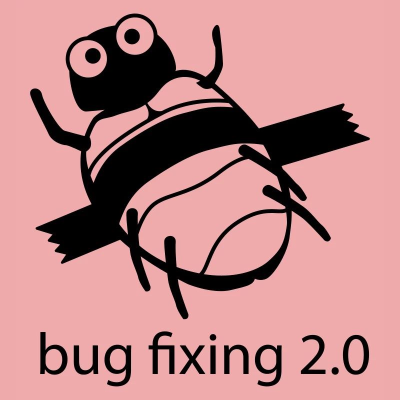 bug fixing einfarbig