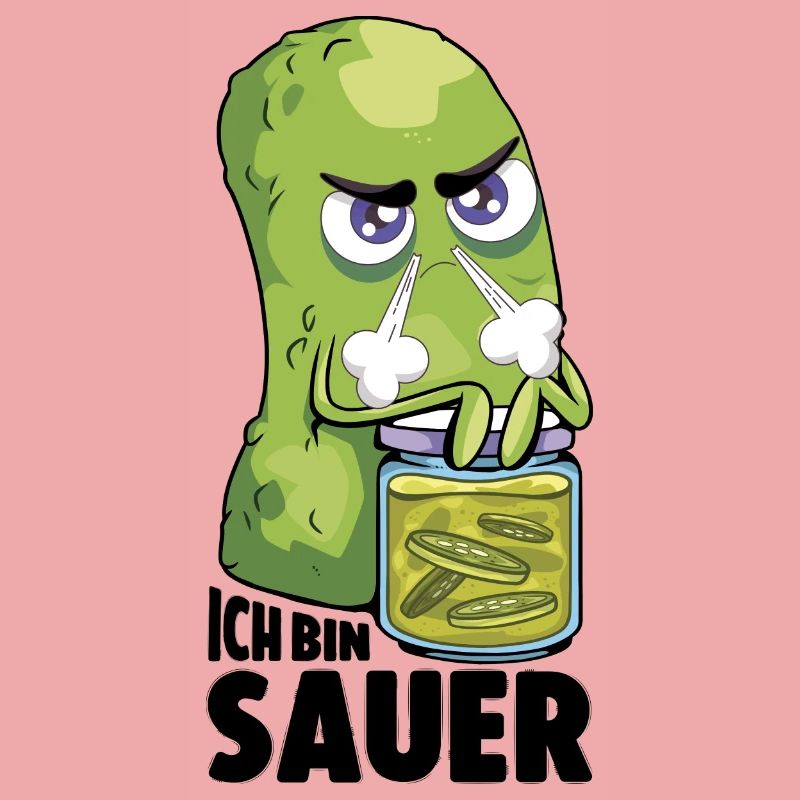 Ich bin sauer Gurke frustriert Statement