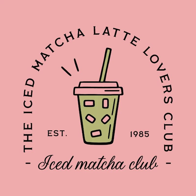 Iced matcha latte lovers