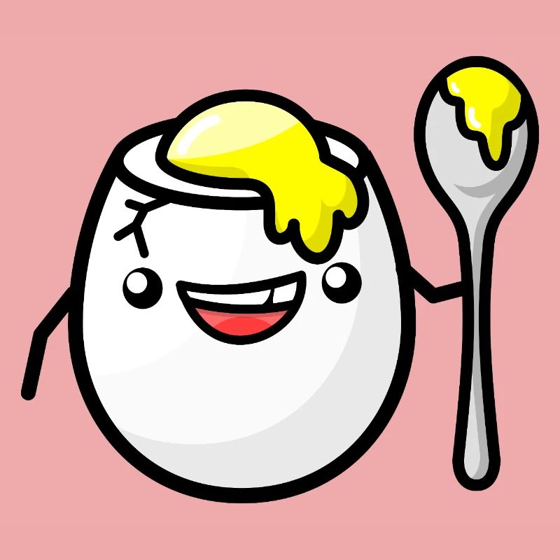 Breakfast egg while doing your hair