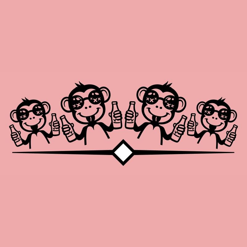 Monkey Party Team Funny