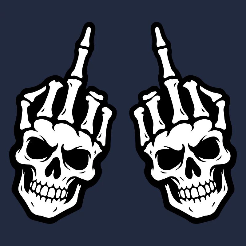 Middle Finger Skeleton Hand