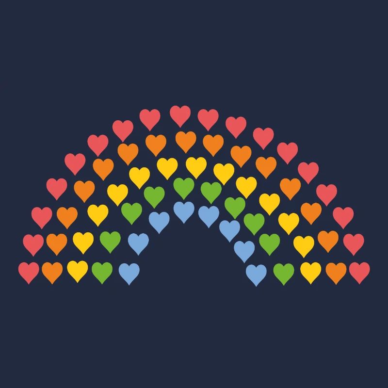 Rainbow from the heart