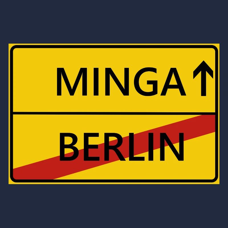Minga München Ortsschild Geschenk Geschenkidee