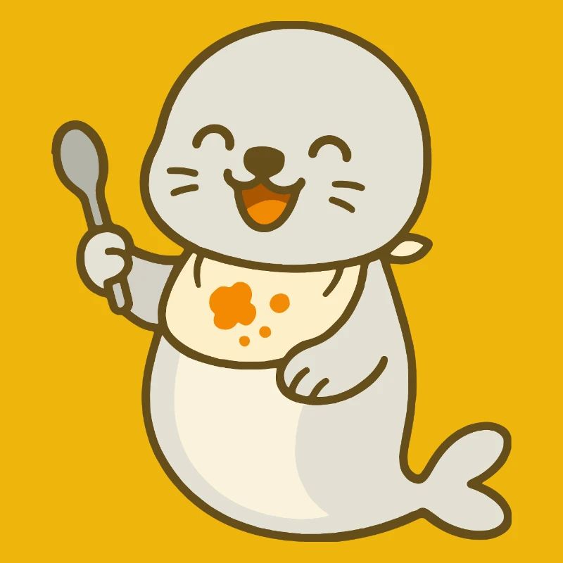 Alimentation avec le bébé phoque