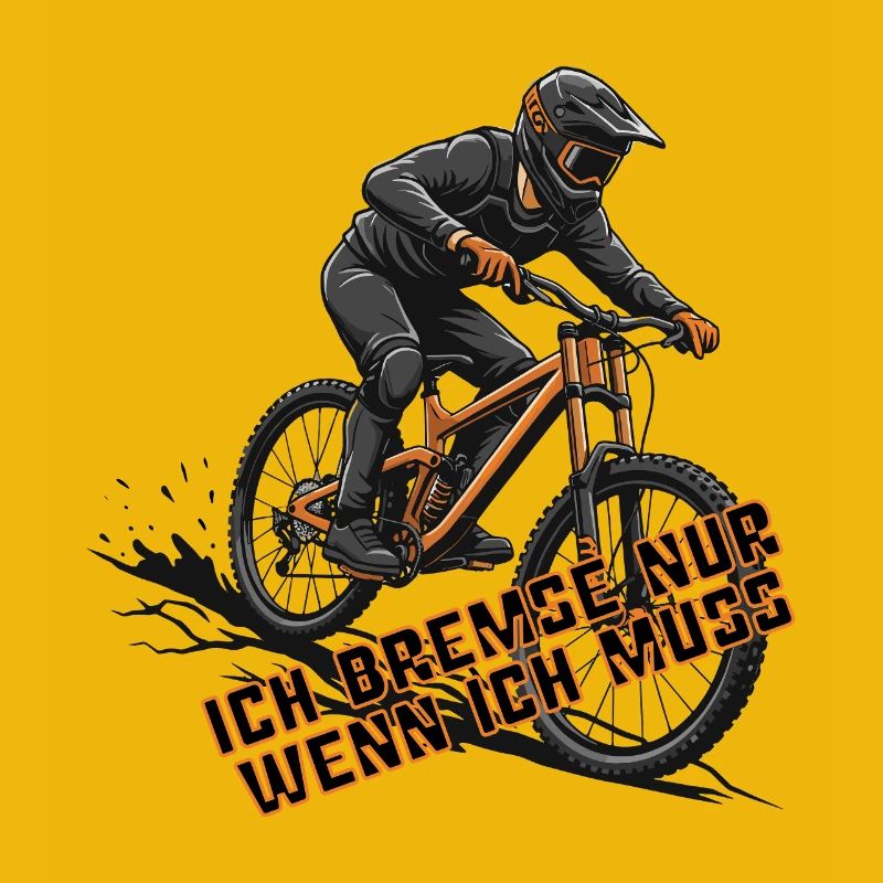 Cadeau de design de VTT pour descente