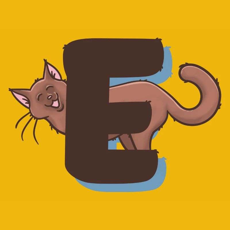 Katze Buchstabe E