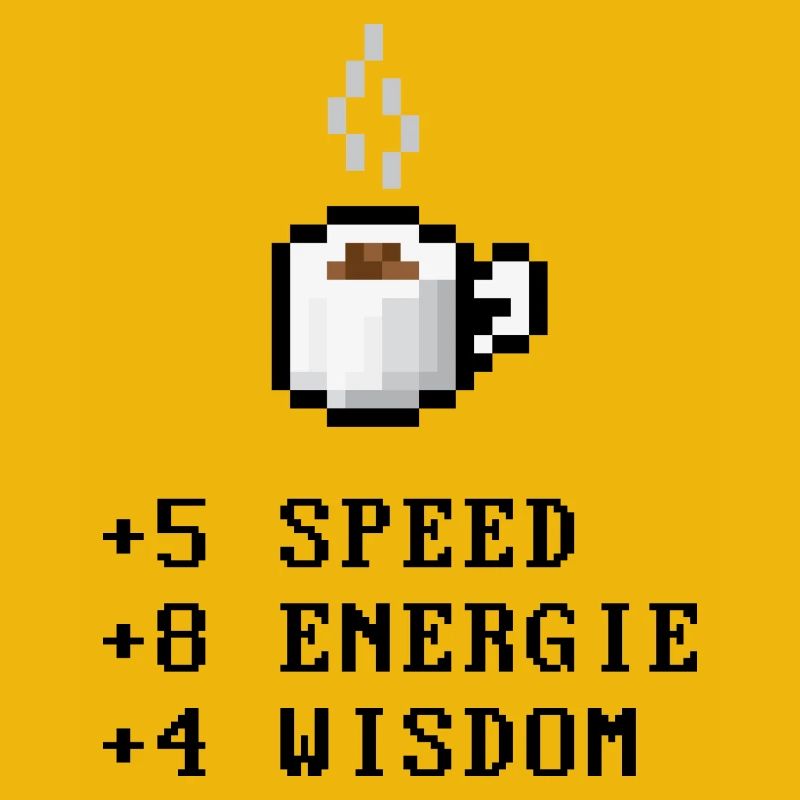 Pixel café avec Stats