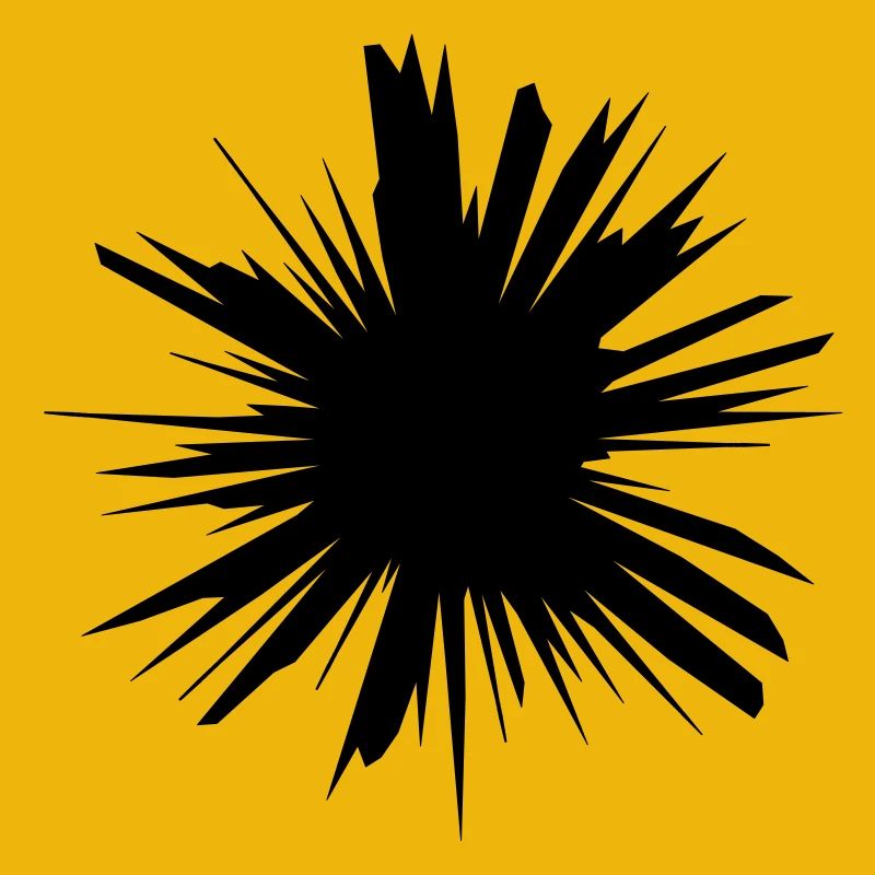 Conception de blast explosion destruction
