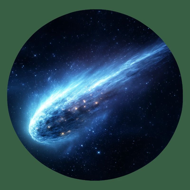 Astronomie Comète Spatiale Queue en Ligne