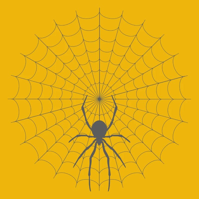 Spider Web Silhouette