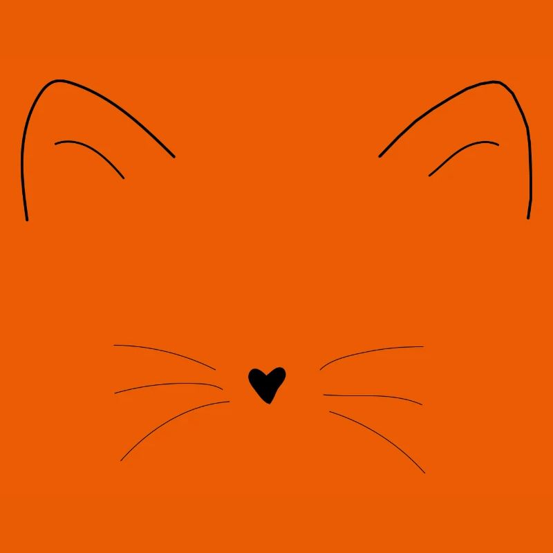 Cat ears muzzle face gift idea