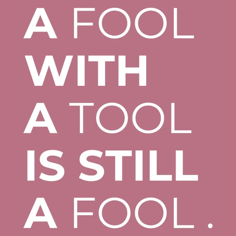 Toolwise Fool: Bold Typography