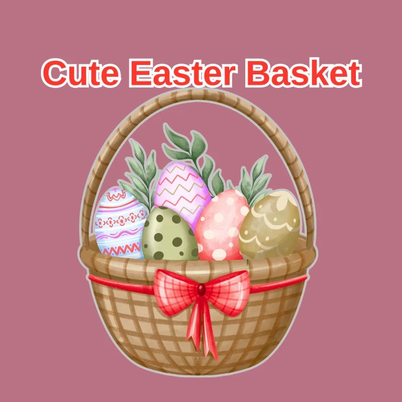 Cute Easter Basket Shirt – Easter Eggs Tee