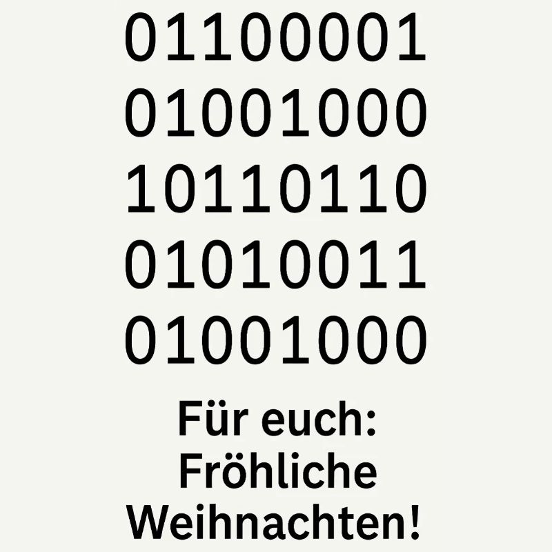 Binary Code Weihnachtszauber