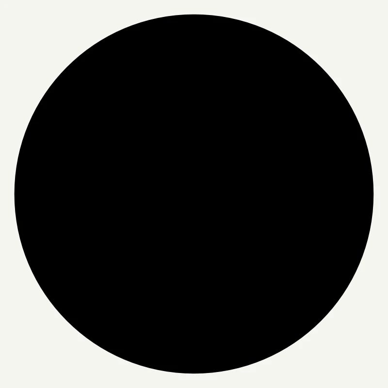 Mathematics-symbol - black circle - hole