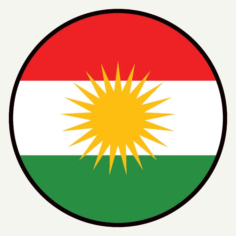 Kurdistan Flagge Bakur Bashur Rojava Rojhlt Newroz