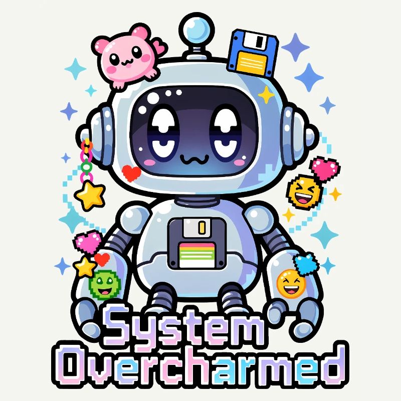 🤖 - Système surcharmé – Robot avec des breloques numériques