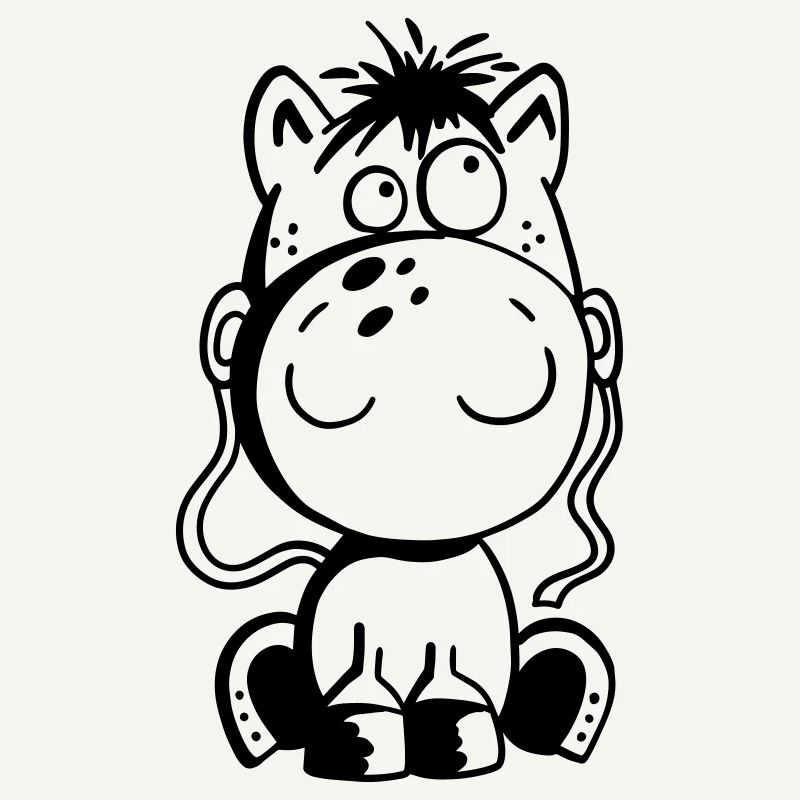 Kleines Pferd - Pony - Comic - Horse - Fun