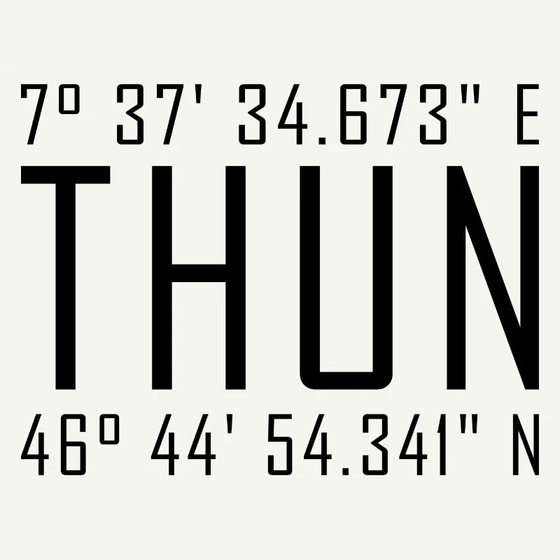 Thun Coordinates – Typography with Local Reference Besch