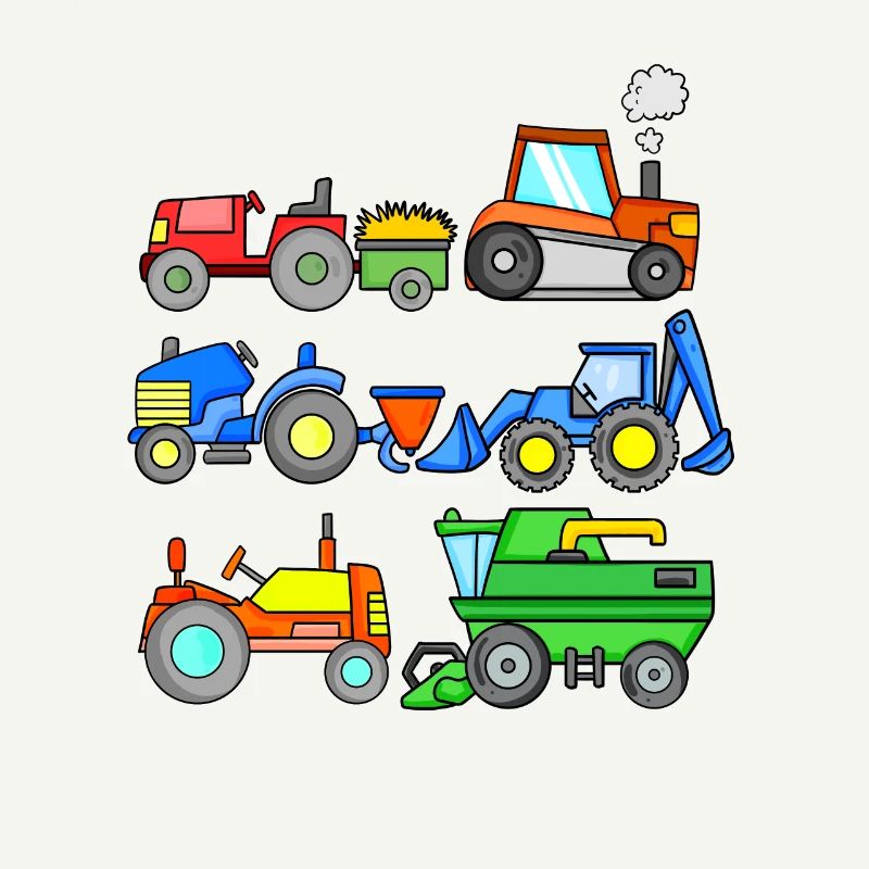 Construction site vehicles