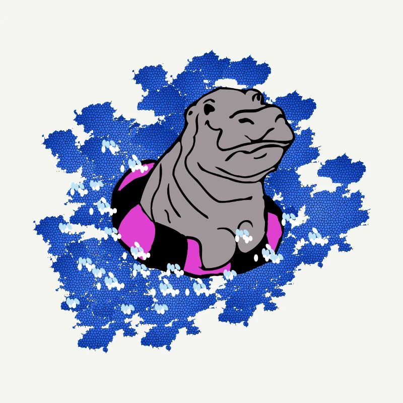 Bébé hippopotame