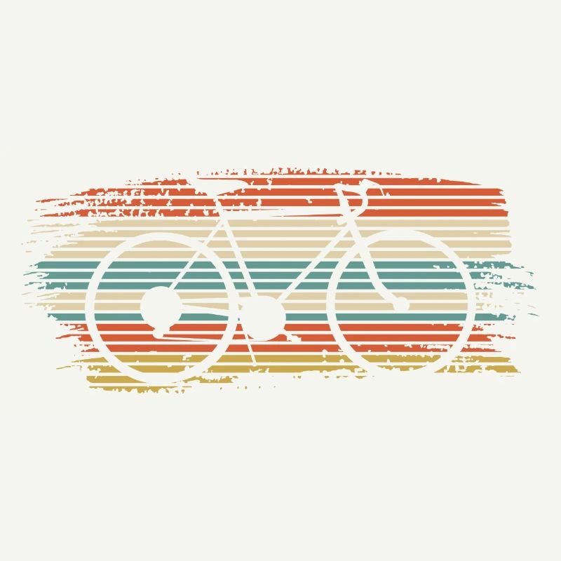 Vélo rayé arc-en-ciel