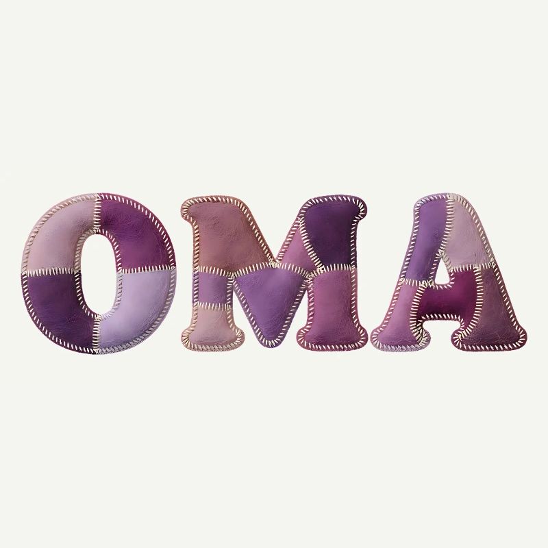 OMA Patchwork Stoff Design Geschenkidee