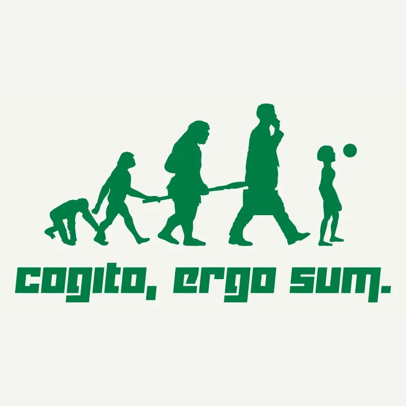 Cogito, ergo sum. (Vector)