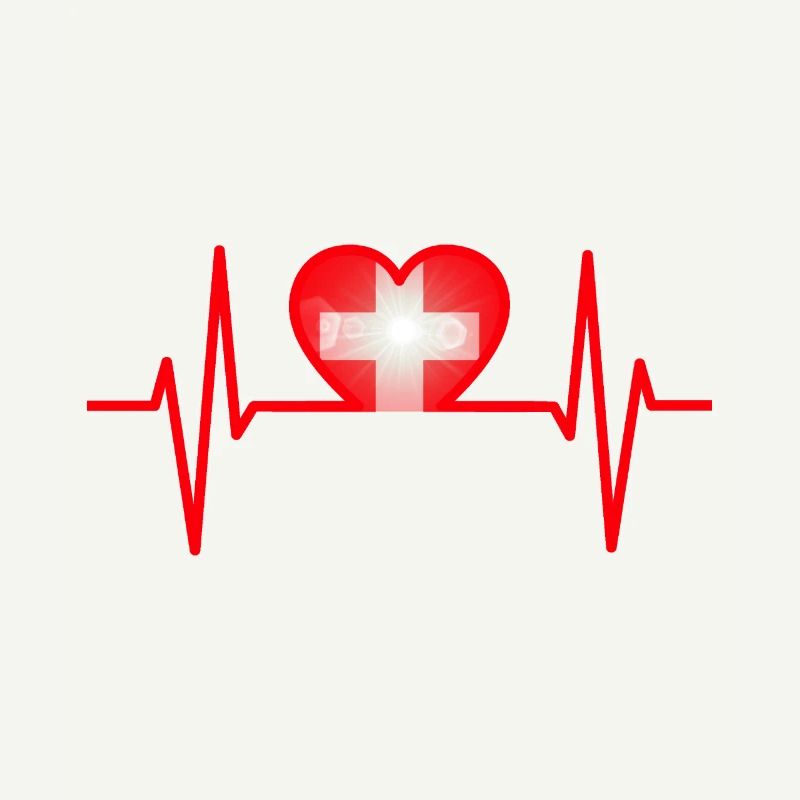 Schweiz Schweizer Herz Stolz 1.August Geschenk