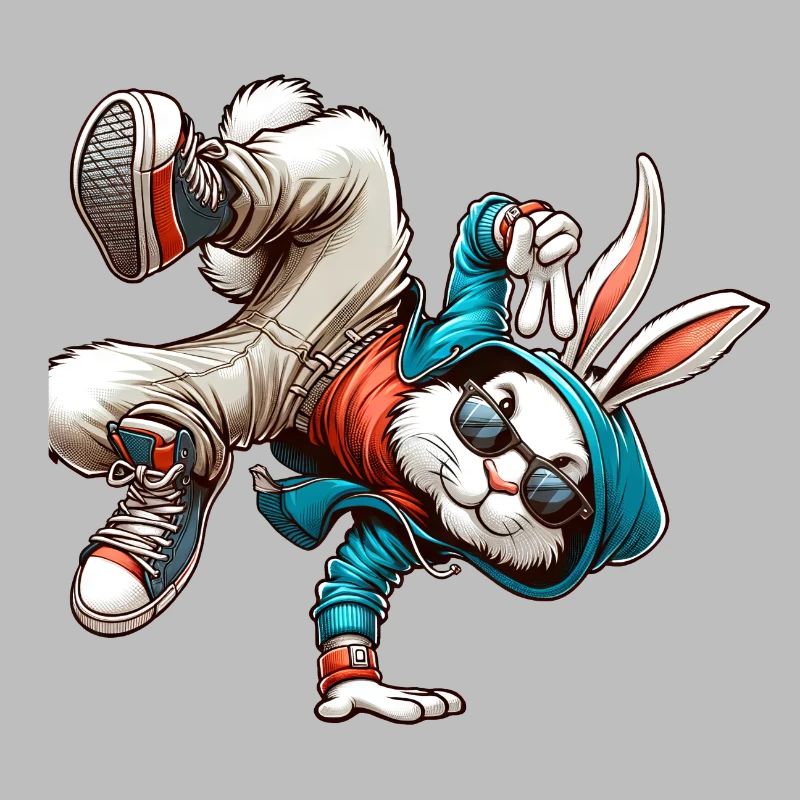 Easter Easter Bunny Dancing Breakdance