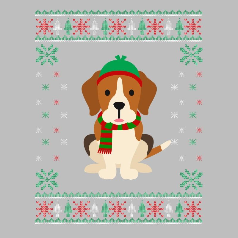 Beagle laid - Conception de chien de Noël