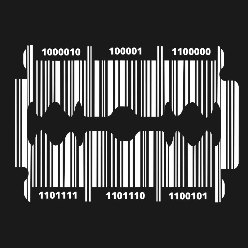Rasierklinge mit Code